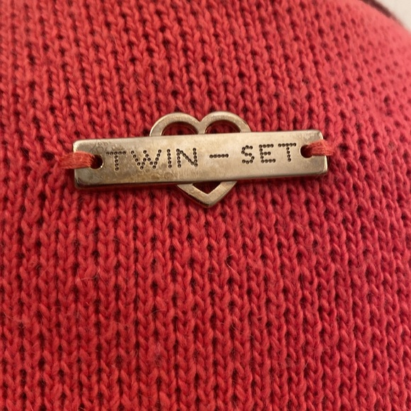 Twinset Simona Barbieri knit sweater wool jacket ! Size S - Picture 4 of 17